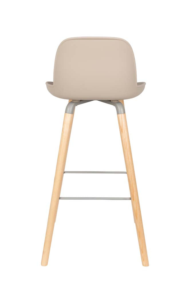 Albert Kuip 2-er Set Barhocker Taupe