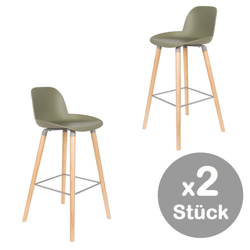 Albert Kuip 2er Set Barhocker Tresenhocker