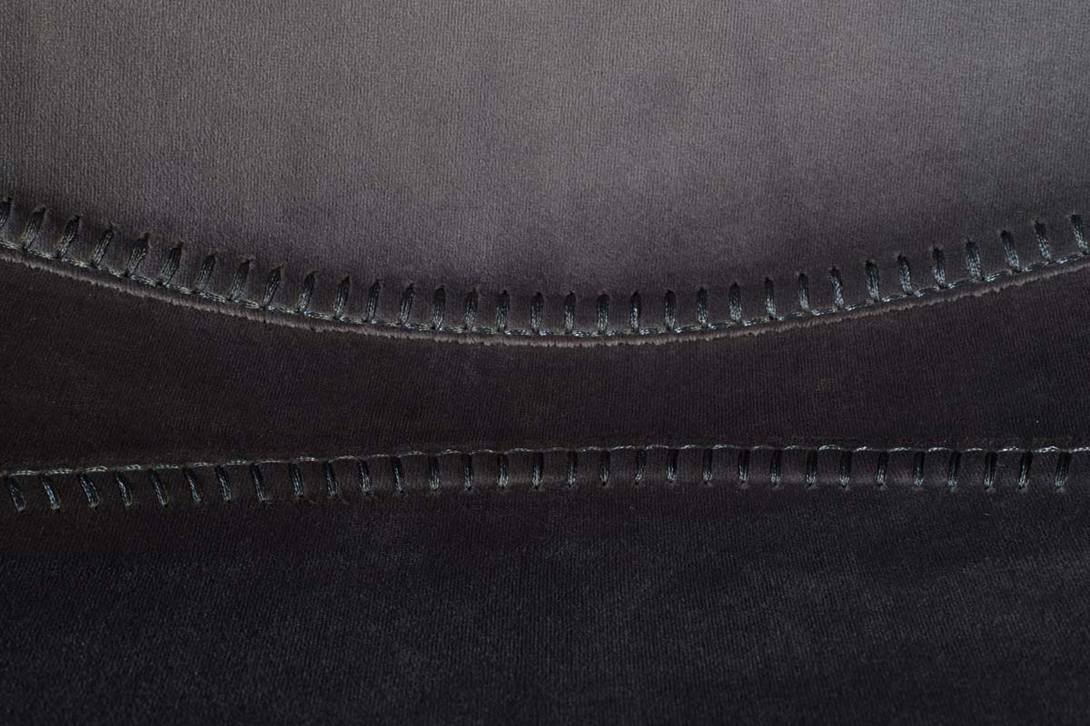 Franky 2-er Set Barhocker klein mit Samtbezug Grau
