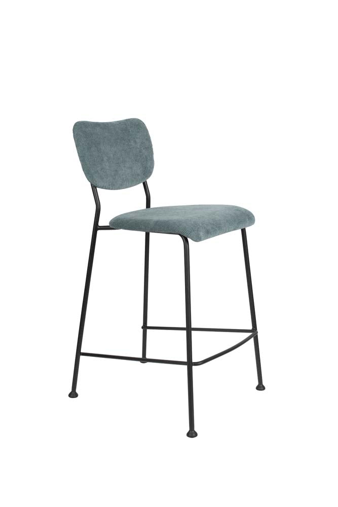 Benson 2-er Set Barstühle Grau/Blau
