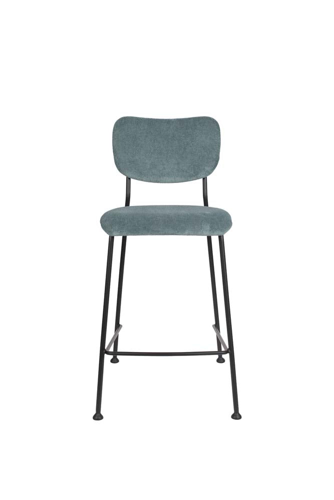 Benson 2-er Set Barstühle Grau/Blau