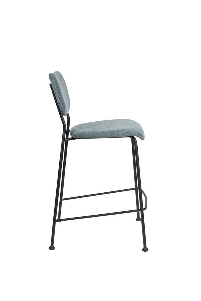 Benson 2-er Set Barstühle Grau/Blau