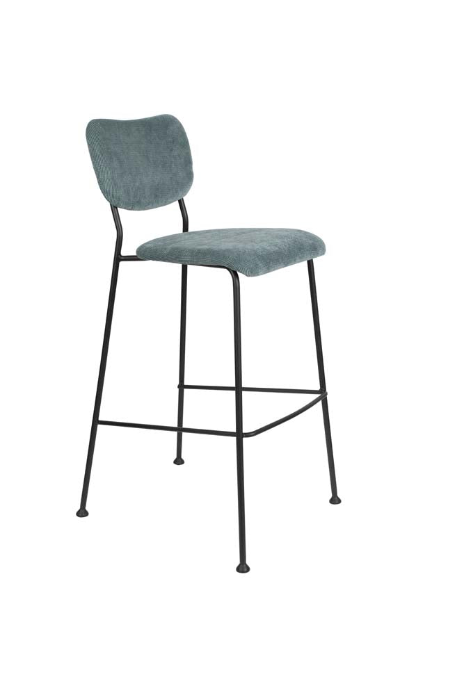 Benson 2-er Set Barstühle Grau/Blau