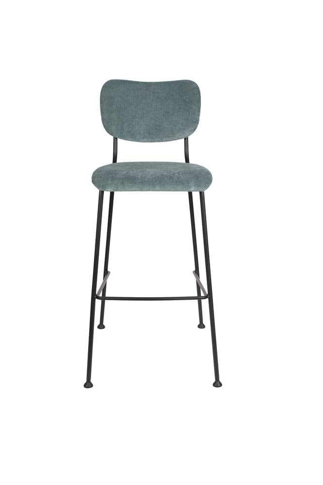 Benson 2-er Set Barstühle Grau/Blau