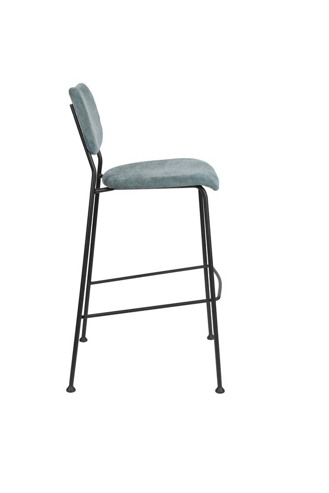Benson 2-er Set Barstühle Grau/Blau