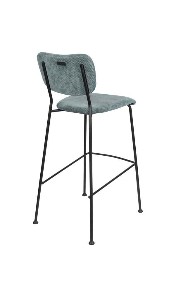 Benson 2-er Set Barstühle Grau/Blau