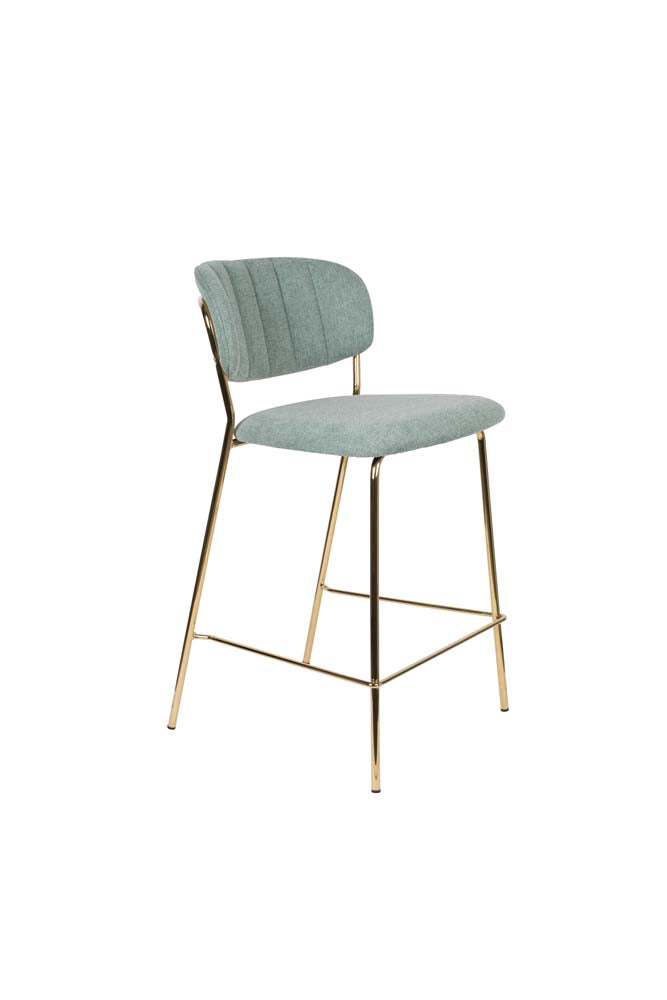 Jolien 2-er Set Barhocker Gold / Hellgrün