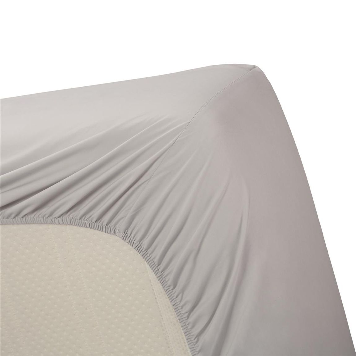 BH Percale HL Spannbettlaken Hellgrau