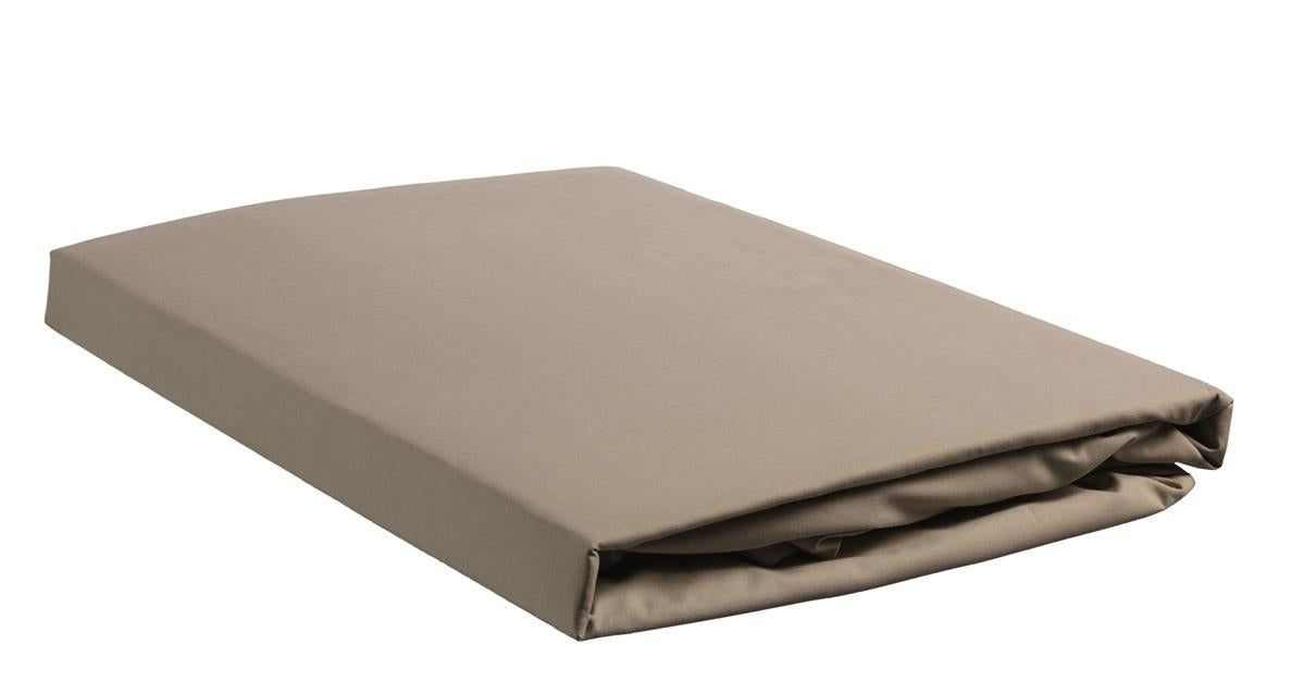 BH Percale TDS Splittopper-Spannbettlaken Taupe
