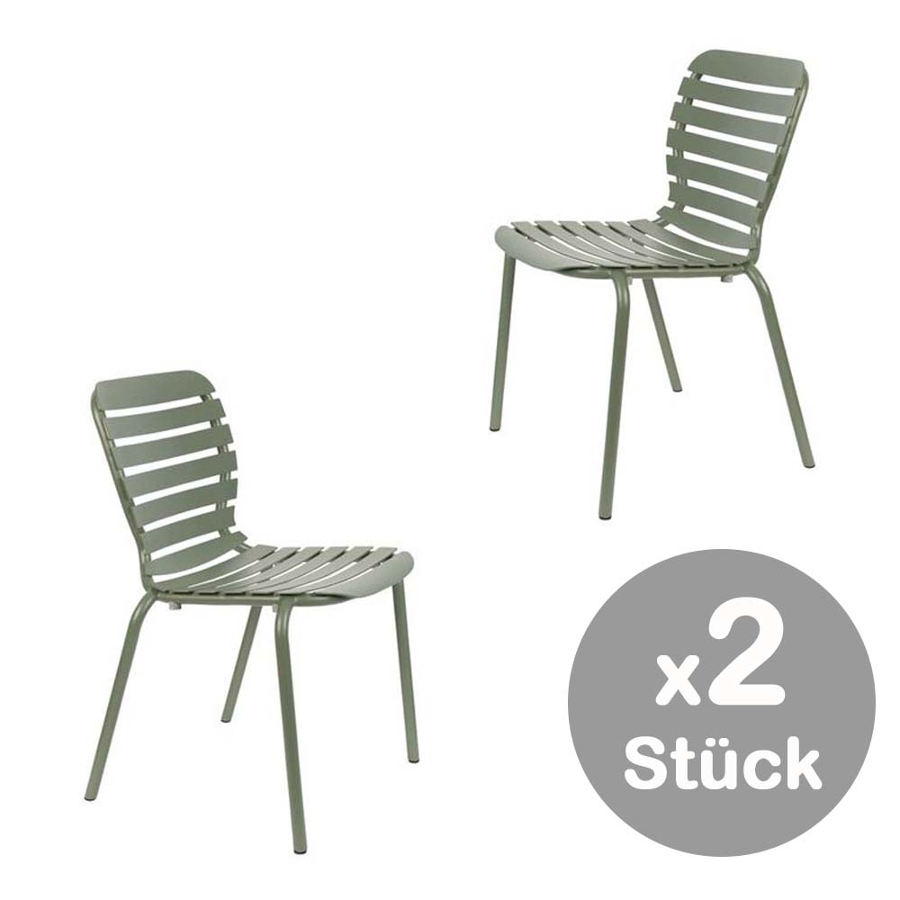 Vondel 2-er Set Gartenstühle Grün