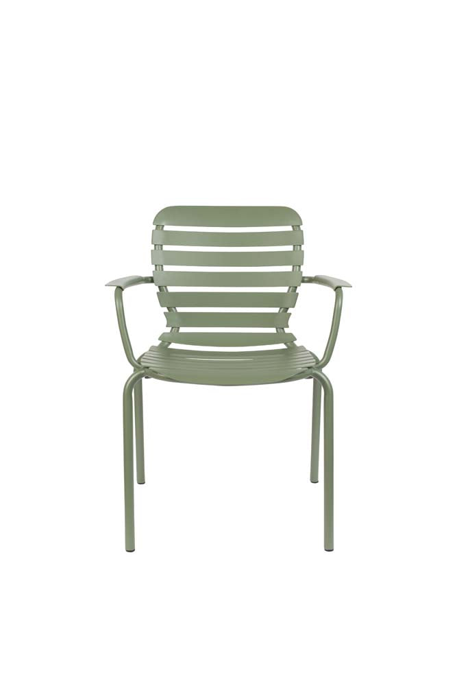 Vondel 2-er Set Gartenstühle mit Armlehne Grün