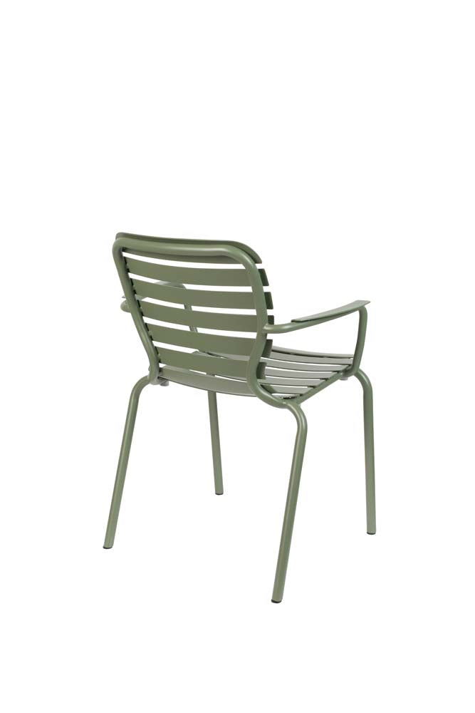 Vondel 2-er Set Gartenstühle mit Armlehne Grün