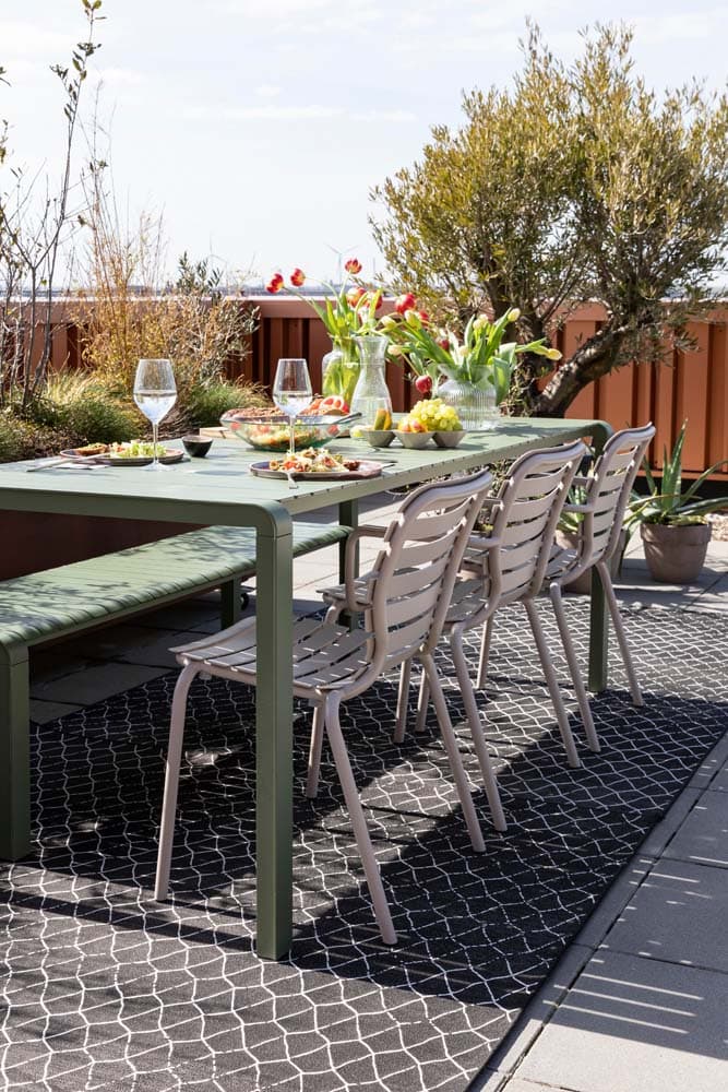 Vondel 2-Set Gartenstühle mit Armlehne Beton