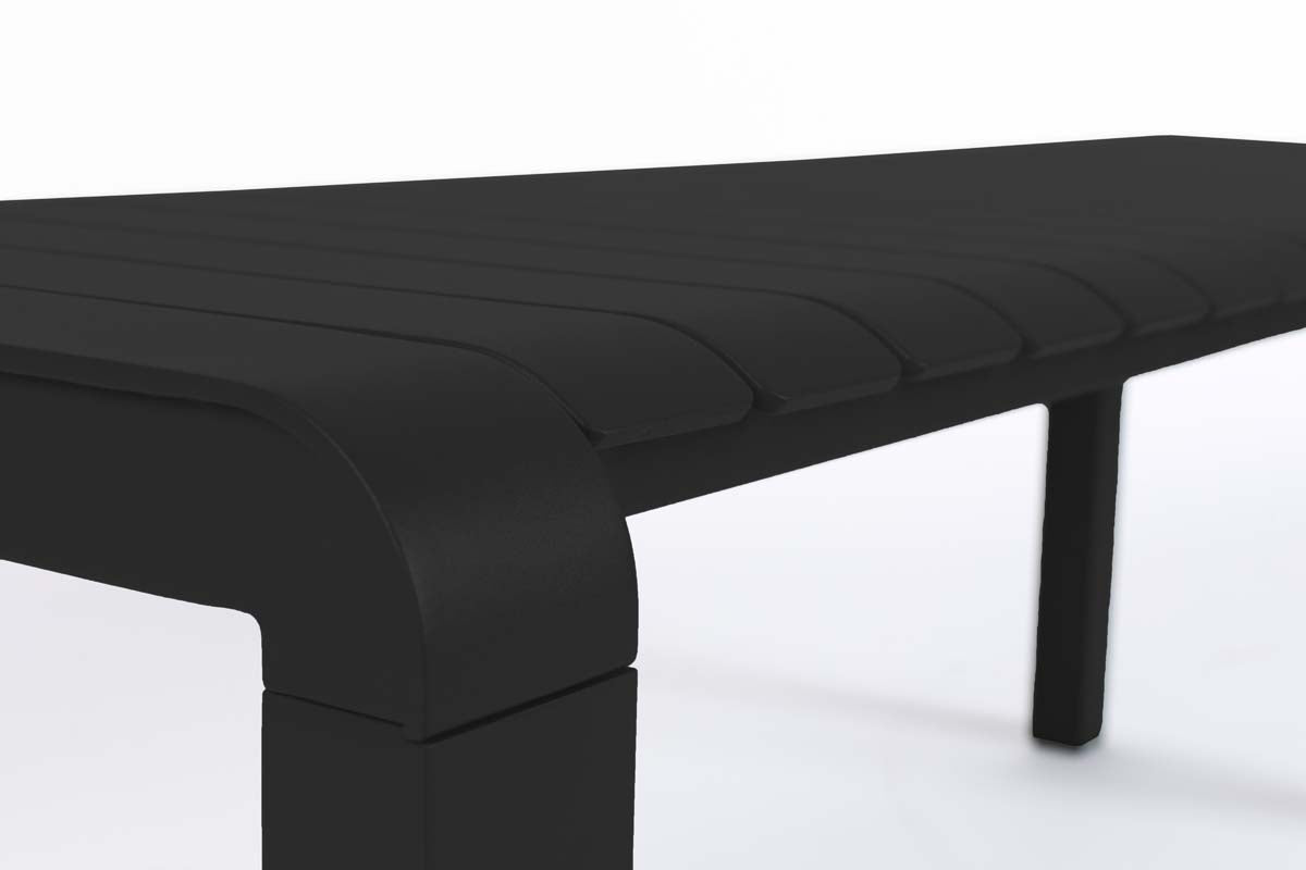 Vondel Gartenbank 130cm Schwarz
