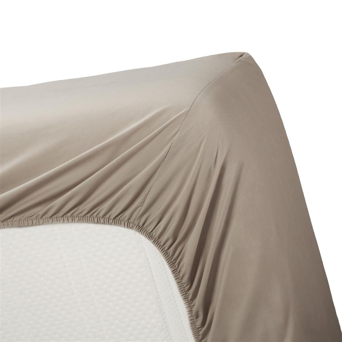 Cotton Uni HL Spannbettlaken Taupe