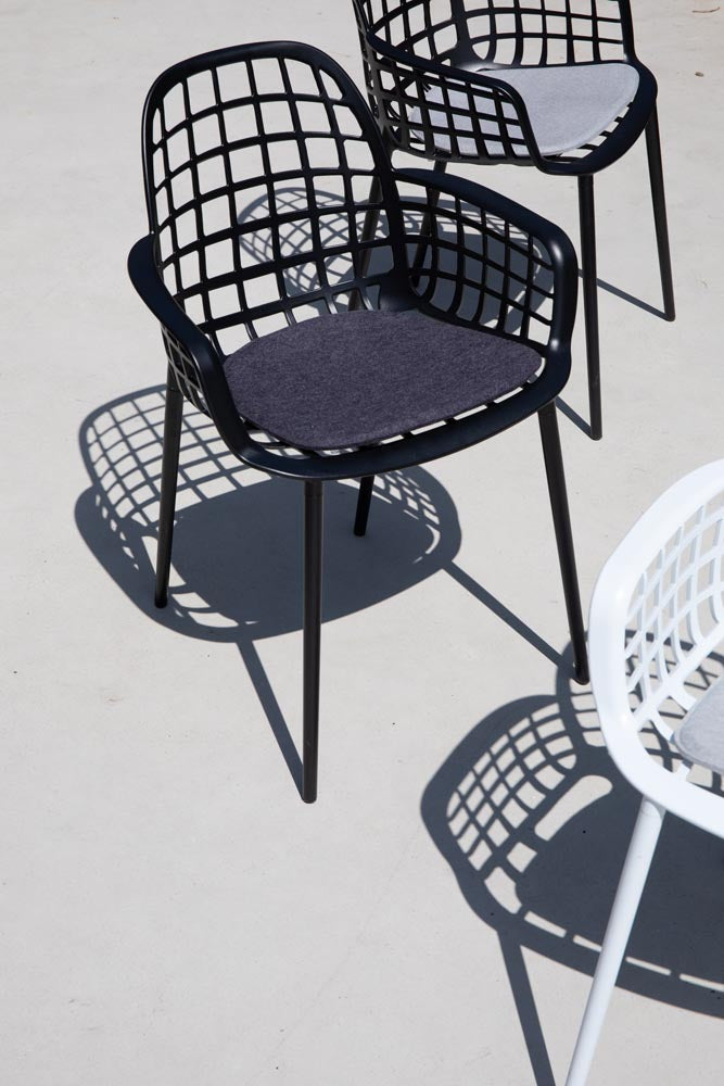 Albert Kuip 5-er Set Sitzkissen 41x37 cm Dunkelgrau