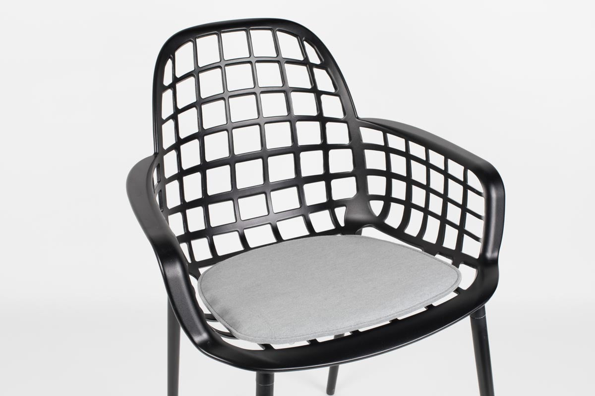 Albert Kuip 5-er Set Sitzkissen 41x37 cm Hellgrau