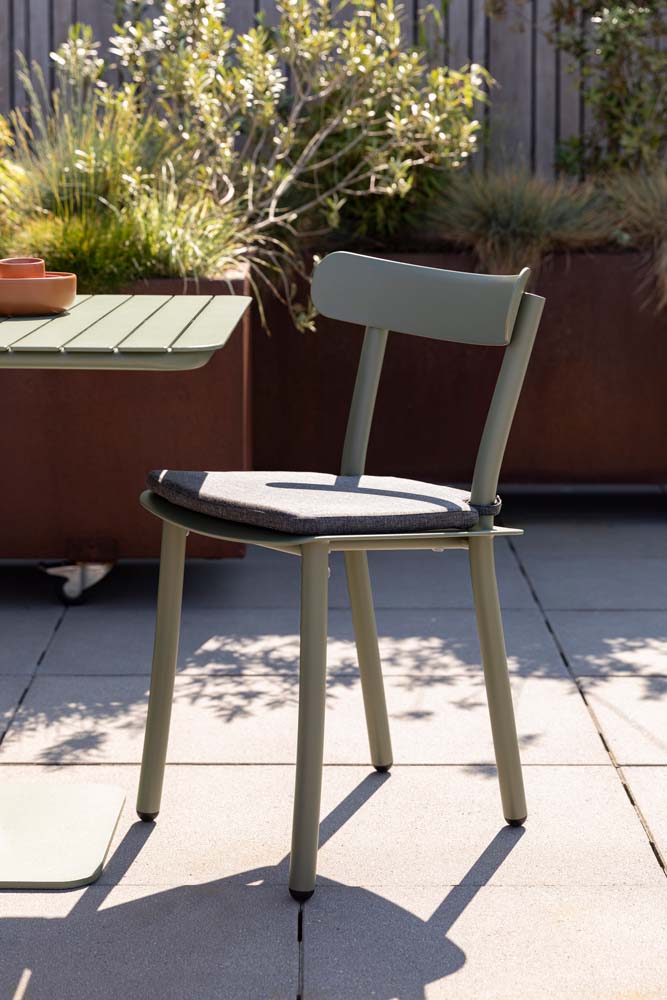 Friday 4-er Set Outdoor Sitzkissen 42x42 cm Schwarz