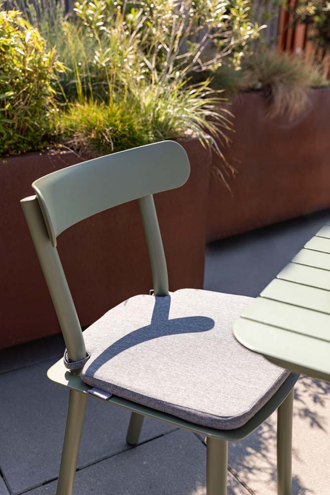 Friday 4-er Set Outdoor Sitzkissen 42x42 cm Grau