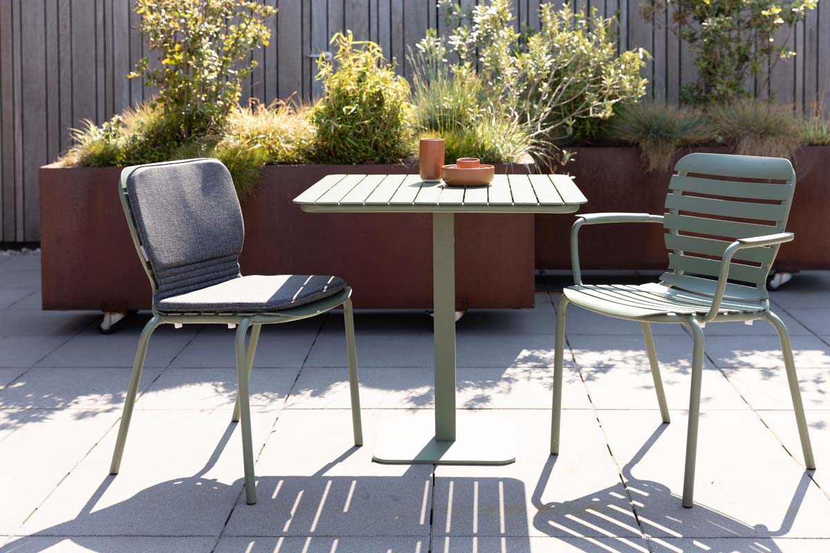 Vondel 4-er Set Outdoor Sitzkissen 80x43 cm Schwarz
