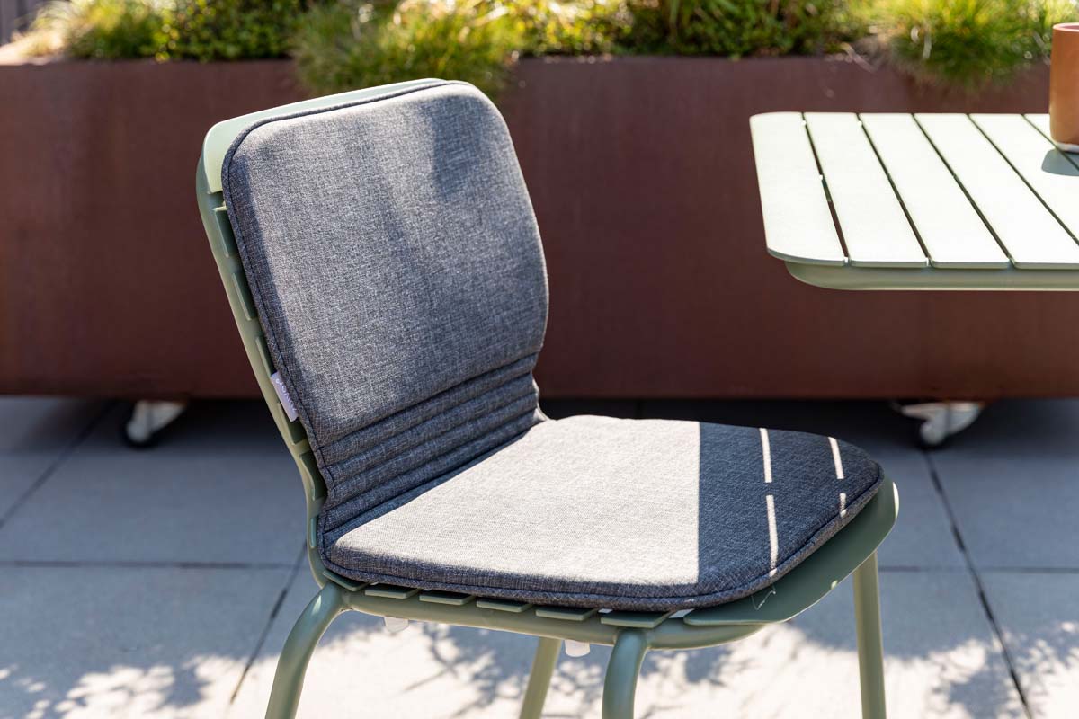 Vondel 4-er Set Outdoor Sitzkissen 80x43 cm Schwarz