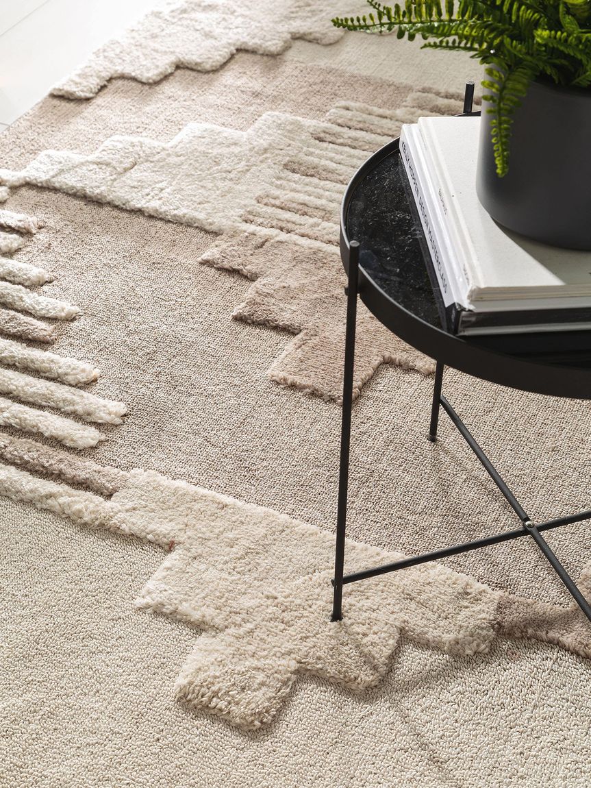 Teppich Oyo Creame / Beige