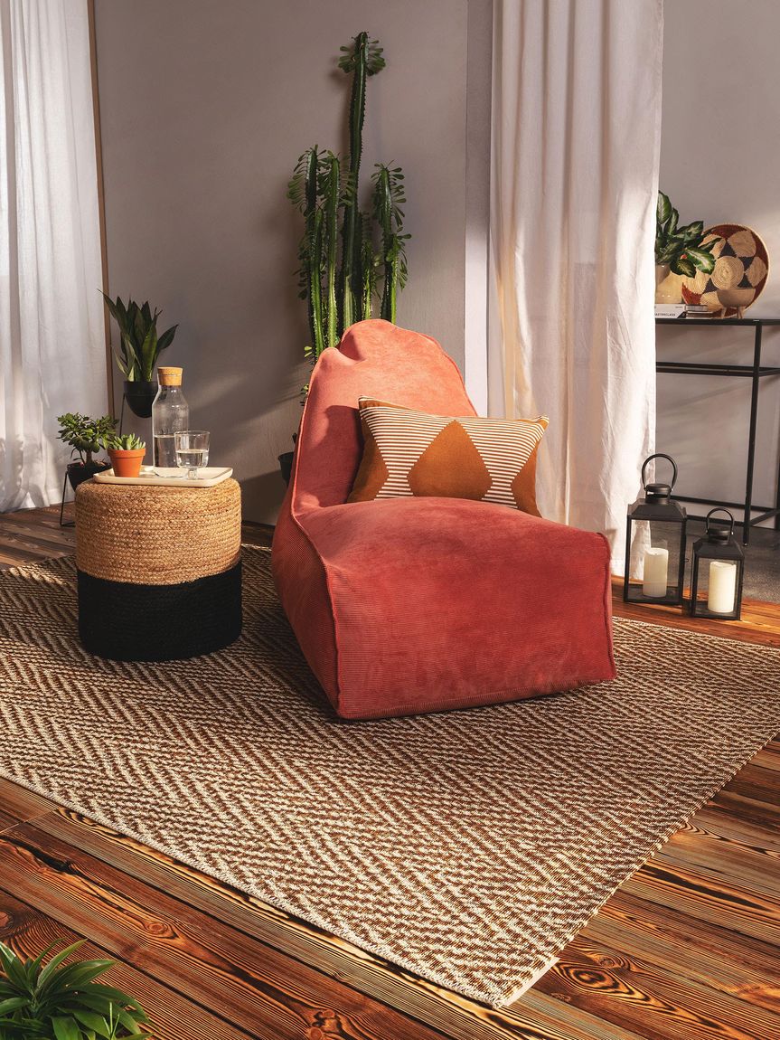 In- & Outdoor Teppich Kenya Creame / Beige