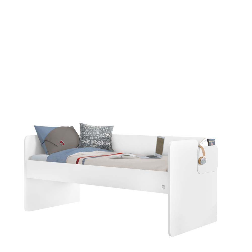 Cilek Studio Bunk Bed Hochbett 90 x 200 cm (BxT) mit Treppe Weiß