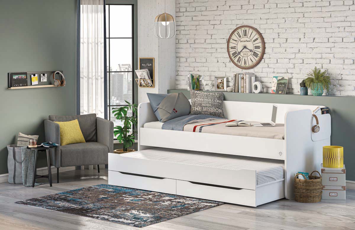 Cilek STUDIO BUNK BED Bett 90x200cm Weiß