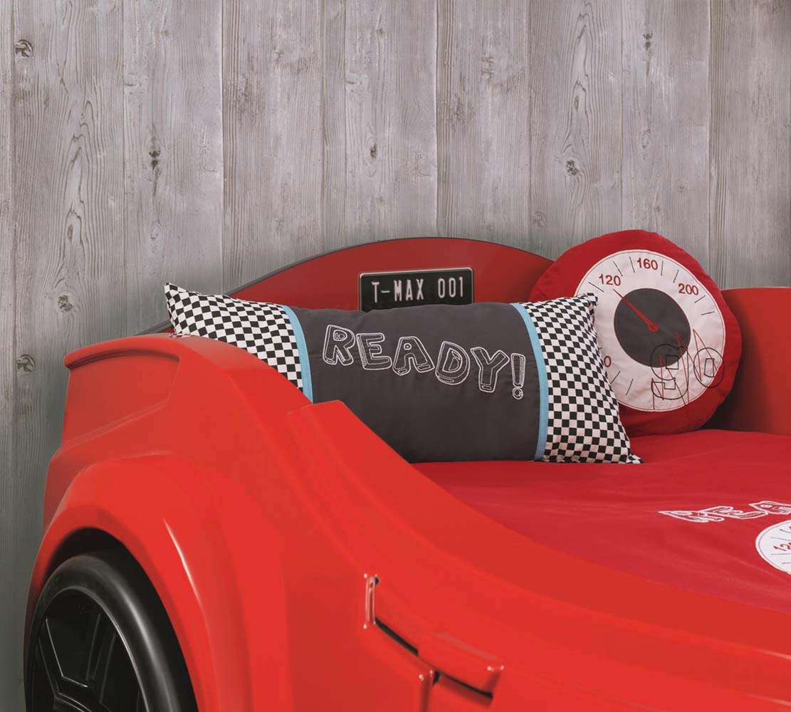 Cilek TURBO MAX Autobett Kinderbett Rennfahrerbett 90x195cm Rot