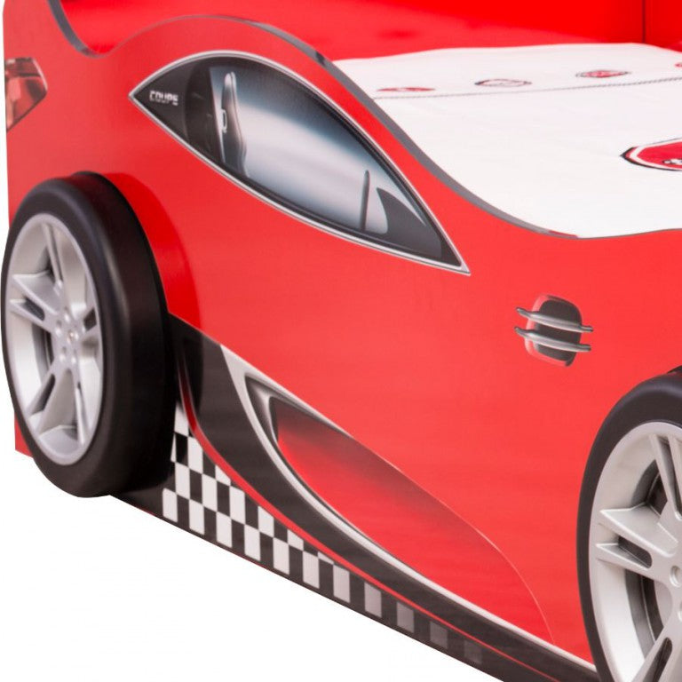 Cilek COUPE Autobett Kinderbett Bett Ausziehbett Rennfahrerbett Rot