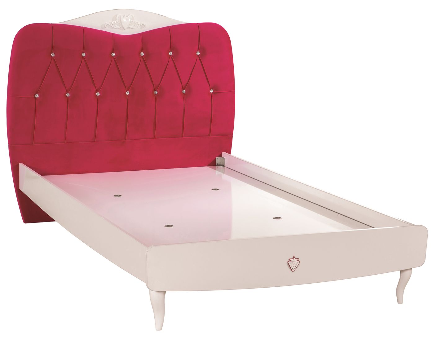 Cilek YAKUT Bett Kinderbett Kinderzimmer 120x200cm Weiß/Pink
