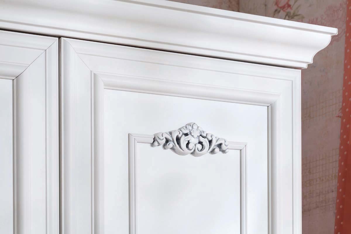 Cilek ROMANTICA Kleiderschrank 4-trg. Weiß