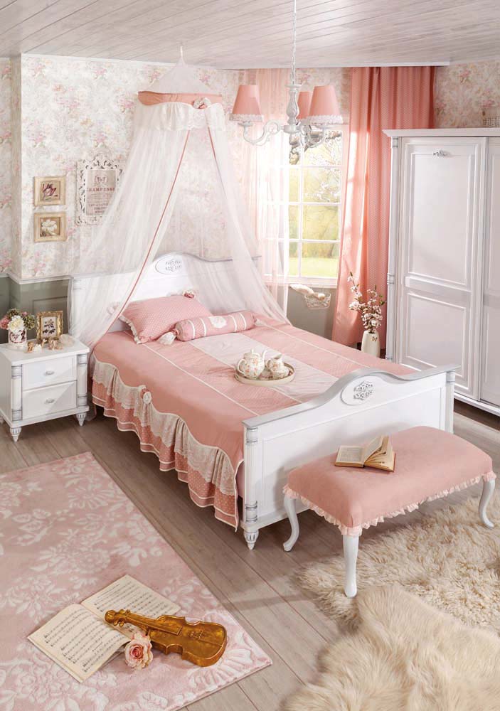 Cilek ROMANTIC 6 Jugendzimmer Komplettset Weiß