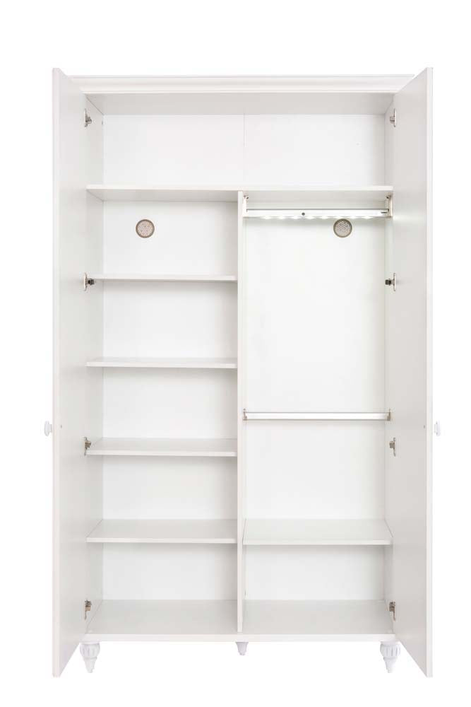 Cilek ROMANTICA BABY Kleiderschrank mit Fenstern 2-trg. Weiß