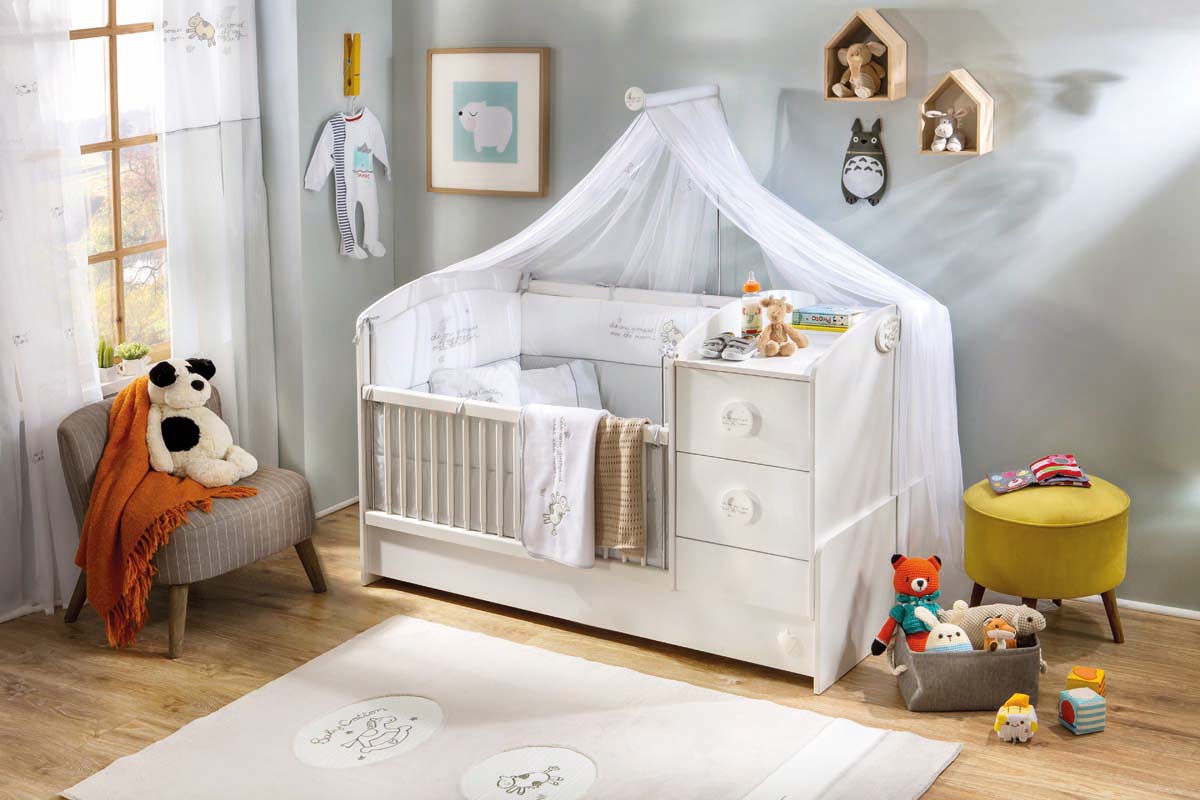 Cilek Baby Cotton Babyzimmer 6tlg. Weiß