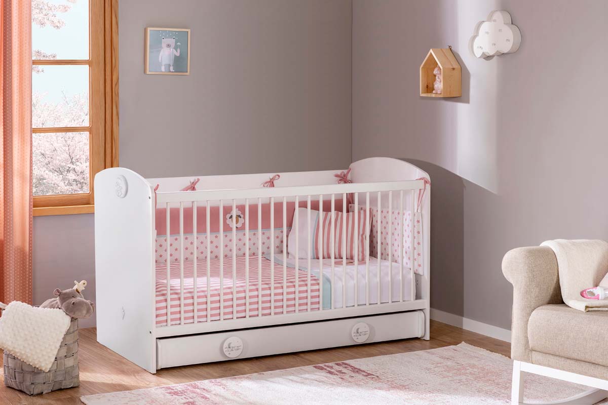 Cilek BABY COTTON Babybett 70x140cm Weiß
