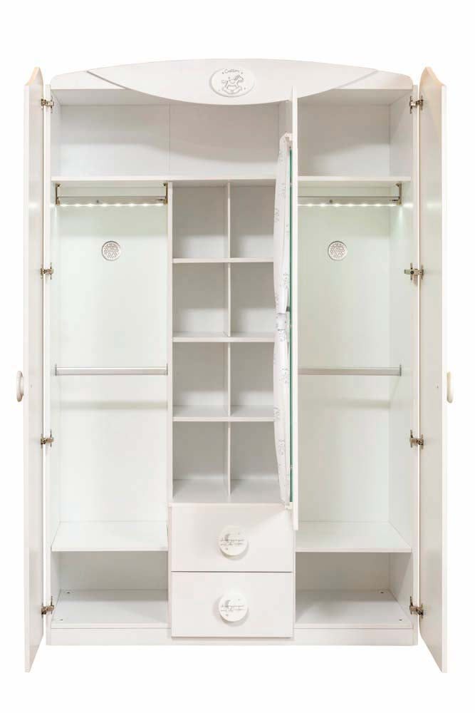 Cilek BABY COTTON Kleiderschrank 3-trg. Weiß