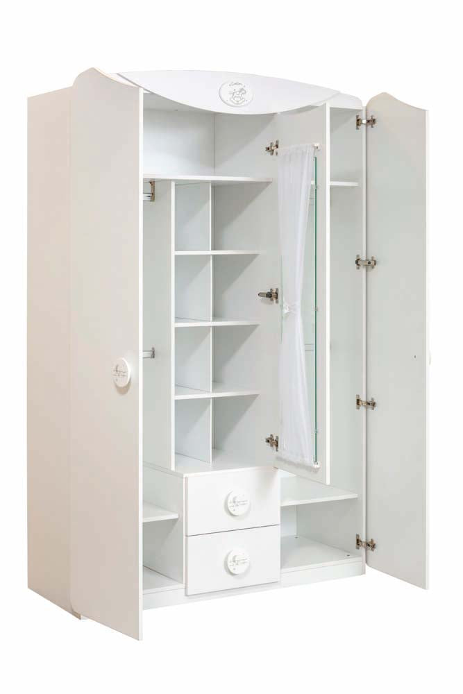 Cilek BABY COTTON Kleiderschrank 3-trg. Weiß
