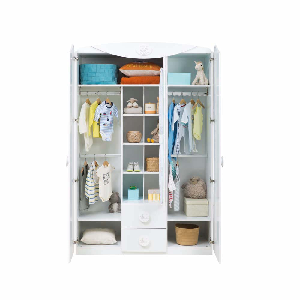 Cilek BABY COTTON Kleiderschrank 3-trg. Weiß