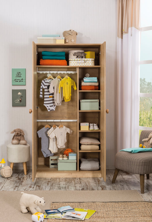 Cilek MOCHA BABY Kleiderschrank 2-türig Natur