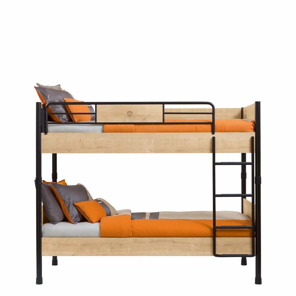 Cilek MOCHA Etagenbett 90x200cm Natur / Schwarz