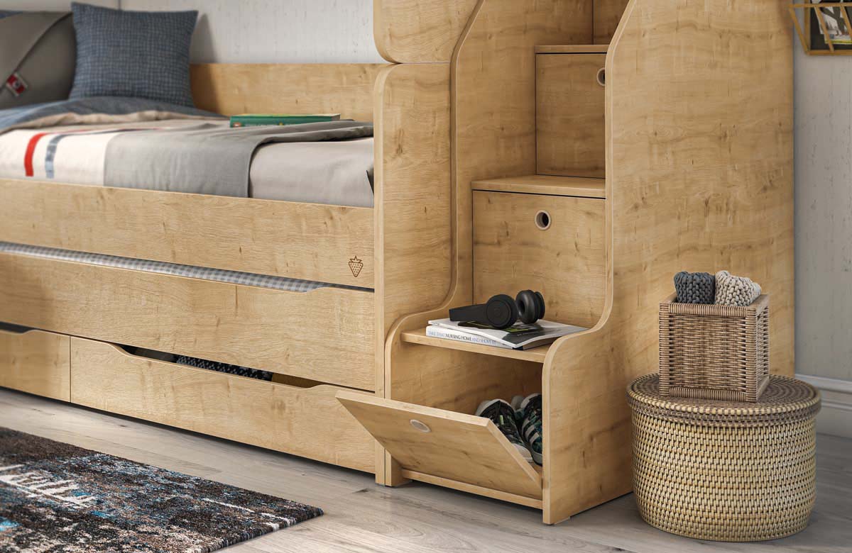 Cilek STUDIO BUNK BED Etagentreppe Eiche