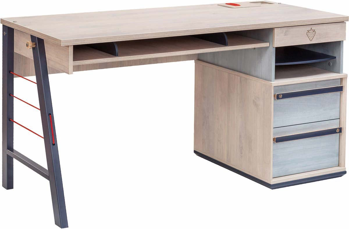 Cilek Trio Jugendzimmer 5tlg. Blau / White Wash