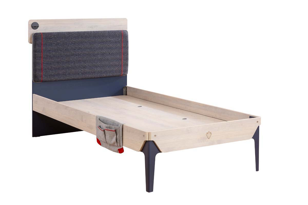 Cilek TRIO Line Bett 120x200cm Blau / White-Wash