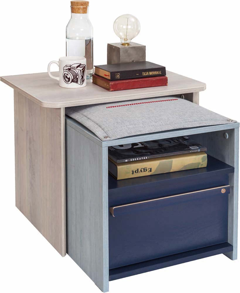 Cilek Trio Jugendzimmer 5tlg. Blau / White Wash