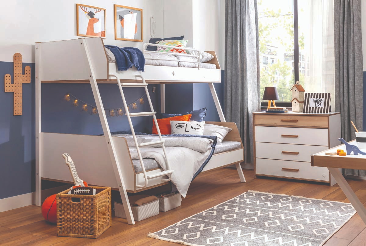 Modera Etagenbett 90/120x200 cm Weiß