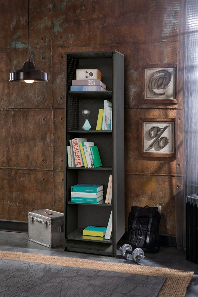 Cilek DARK METAL Bücherregal Schwarz