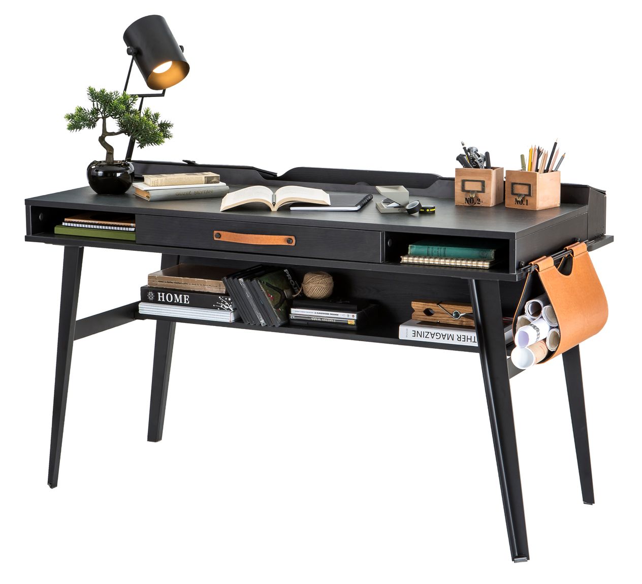 Cilek DARK METAL Schreibtisch Kinderschreibtisch Kindertisch Tisch Grau/Schwarz