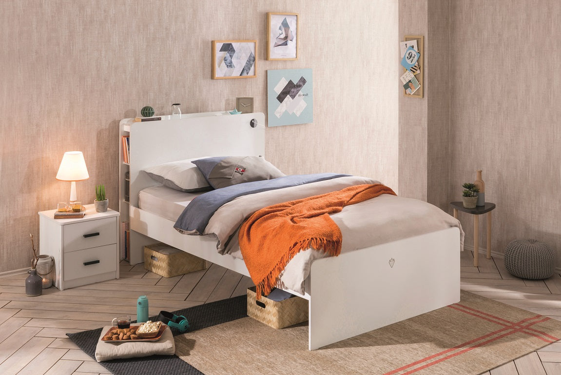 Cilek WHITE Bett (100x200 cm) Weiß